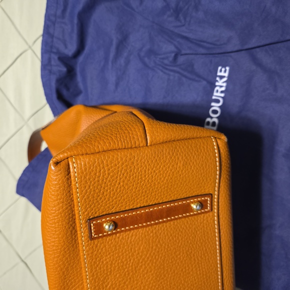 Dooney and Bourke Caramel Logo Lock shoulder bag - Picture 8 of 10